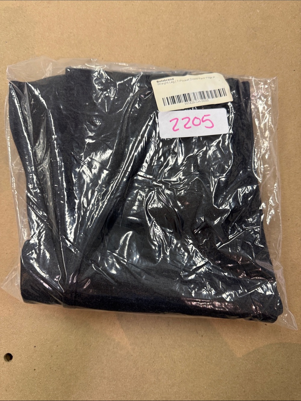 New Betabrand Charcoal Straight 7 Pocket Dress Pant Yoga Pants Small
